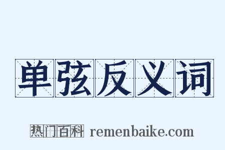 单弦反义词是什么意思的图片